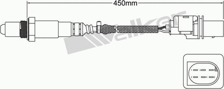 Walker 80095008 - Лямбда-зонд autocars.com.ua