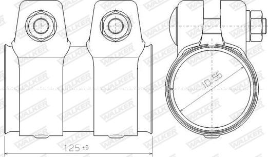 Walker 80138 - Соединительные элементы, система выпуска avtokuzovplus.com.ua