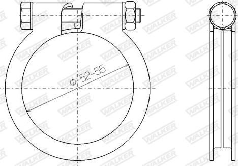 Walker 81813 - Соединительные элементы, система выпуска avtokuzovplus.com.ua