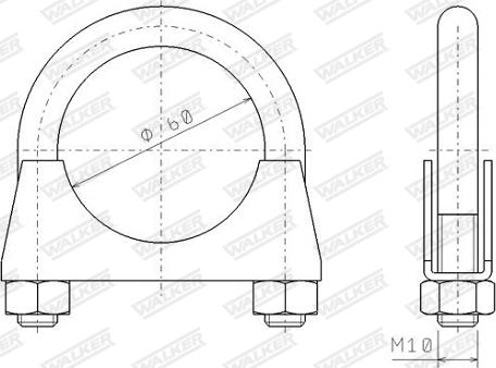 WALKER 82350 - Соединительные элементы, система выпуска avtokuzovplus.com.ua