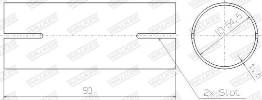 Walker 82466 - Соединительные элементы, система выпуска avtokuzovplus.com.ua