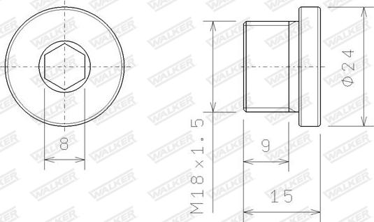 Walker 83294 - Болт, система выпуска avtokuzovplus.com.ua