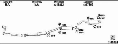 Walker AD25106 - Система випуску ОГ autocars.com.ua