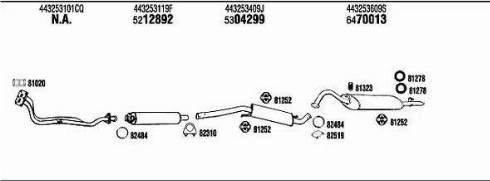 Walker AD62156 - Система випуску ОГ autocars.com.ua