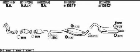 Walker AD80054 - Система випуску ОГ autocars.com.ua