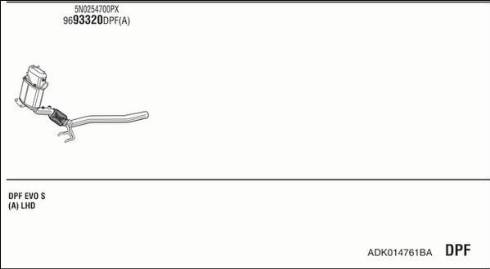 Walker ADK014761BA - Система випуску ОГ autocars.com.ua