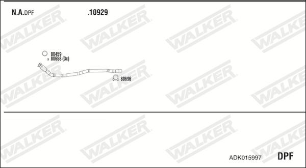 Walker ADK015997 - Система випуску ОГ autocars.com.ua