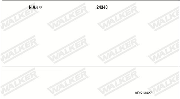 Walker ADK134271 - Система випуску ОГ autocars.com.ua
