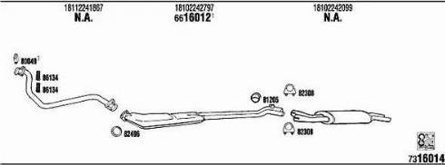 Walker BW32403 - Система випуску ОГ autocars.com.ua