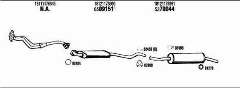 Walker BW40108B - Система випуску ОГ autocars.com.ua