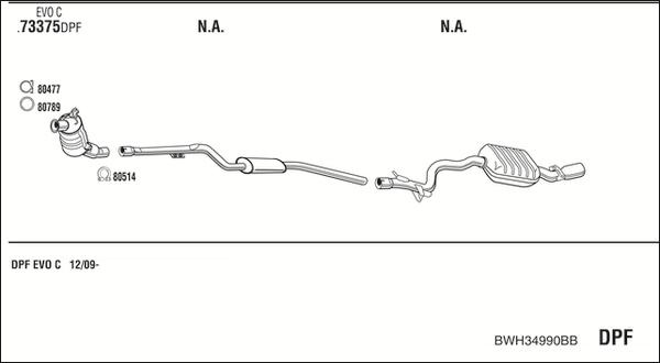 Walker BWH34990BB - Система випуску ОГ autocars.com.ua