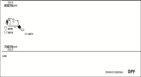 Walker BWK019829A - Система випуску ОГ autocars.com.ua