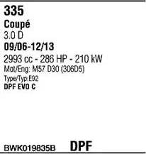 Walker BWK019835B - Система випуску ОГ autocars.com.ua