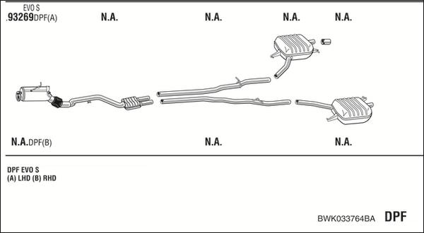 Walker BWK033764BA - Система випуску ОГ autocars.com.ua