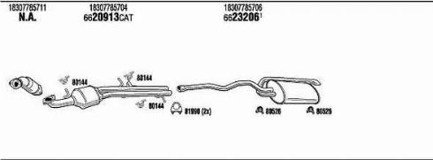 Walker BWK034968A - Система випуску ОГ autocars.com.ua