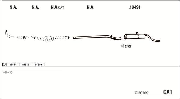 Walker CI50169 - Система випуску ОГ autocars.com.ua