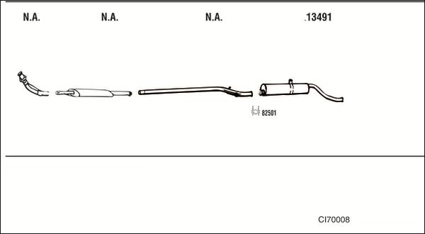 Walker CI70008 - Система випуску ОГ autocars.com.ua