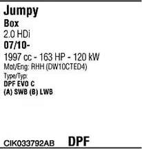 Walker CIK033792AB - Система випуску ОГ autocars.com.ua