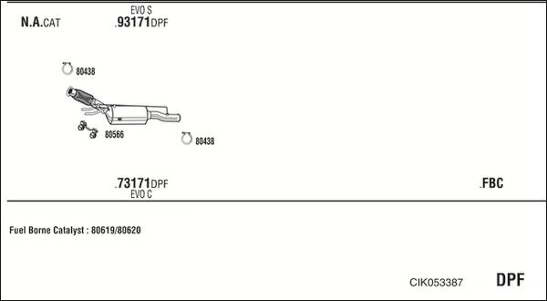 Walker CIK053387 - Система выпуска ОГ avtokuzovplus.com.ua