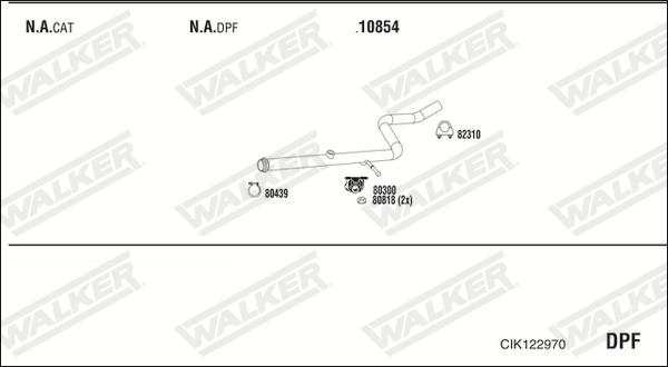 Walker CIK122970 - Система випуску ОГ autocars.com.ua