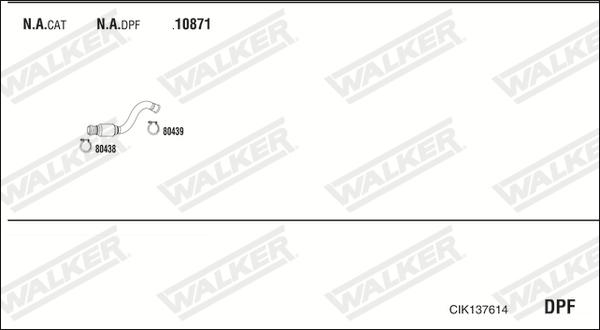 Walker CIK137614 - Система випуску ОГ autocars.com.ua