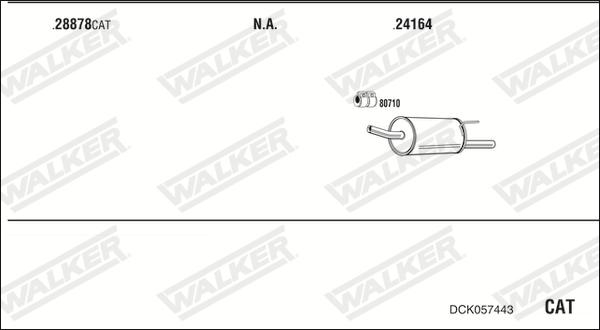 Walker DCK057443 - Система выпуска ОГ autodnr.net