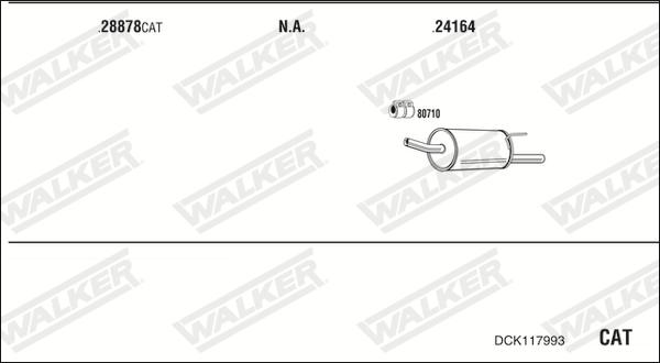 Walker DCK117993 - Система випуску ОГ autocars.com.ua