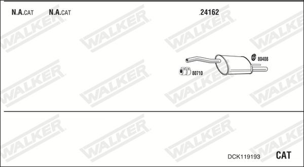 Walker DCK119193 - Система выпуска ОГ avtokuzovplus.com.ua