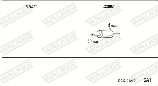 Walker DCK124918 - Система выпуска ОГ avtokuzovplus.com.ua