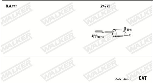 Walker DCK125301 - Система випуску ОГ autocars.com.ua