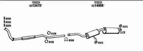 Walker FI61145 - Система випуску ОГ autocars.com.ua