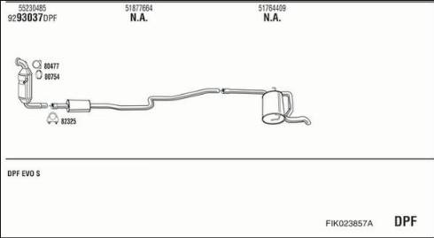 Walker FIK023857A - Система випуску ОГ autocars.com.ua