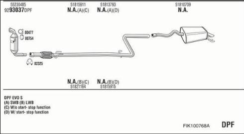 Walker FIK100768A - Система выпуска ОГ avtokuzovplus.com.ua