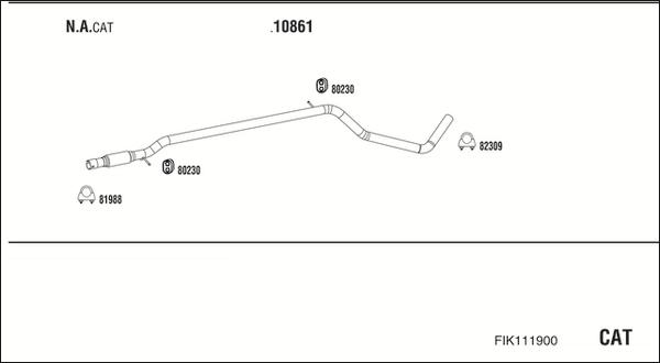 Walker FIK111900 - Система выпуска ОГ avtokuzovplus.com.ua