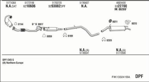 Walker FIK133241BA - Система випуску ОГ autocars.com.ua