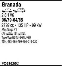 Walker FO61626C - Система випуску ОГ autocars.com.ua