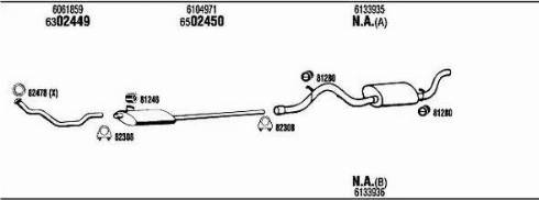 Walker FO80416A - Система випуску ОГ autocars.com.ua