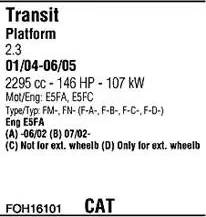 Walker FOH16101 - Система випуску ОГ autocars.com.ua