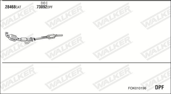 Walker FOK010196 - Система випуску ОГ autocars.com.ua