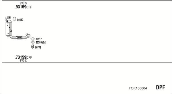 Walker FOK108804 - Система випуску ОГ autocars.com.ua