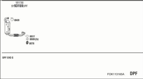 Walker FOK113165A - Система випуску ОГ autocars.com.ua