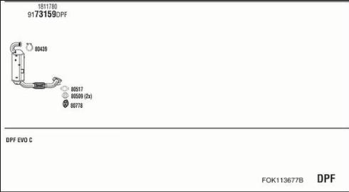 Walker FOK113677B - Система випуску ОГ autocars.com.ua