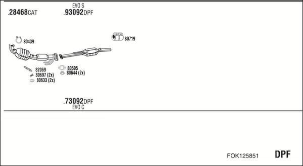 Walker FOK125851 - Система выпуска ОГ avtokuzovplus.com.ua