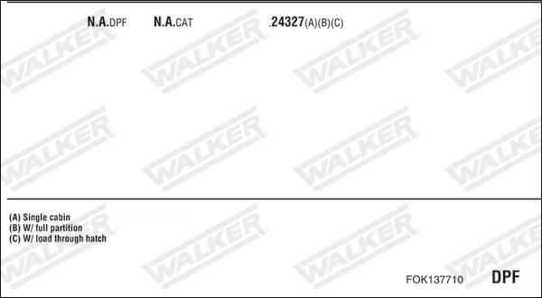 Walker FOK137710 - Система випуску ОГ autocars.com.ua