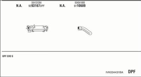 Walker IVK034431BA - Система выпуска ОГ avtokuzovplus.com.ua