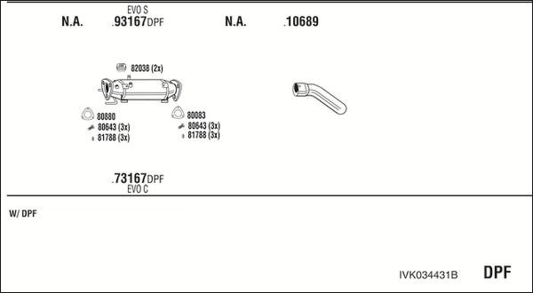 Walker IVK034431B - Система выпуска ОГ avtokuzovplus.com.ua