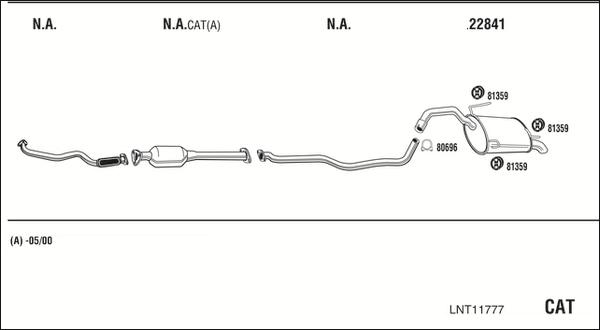 Walker LNT11777 - Система выпуска ОГ avtokuzovplus.com.ua