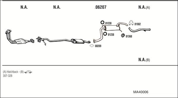 Walker MA40006 - Система випуску ОГ autocars.com.ua
