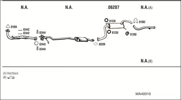 Walker MA40010 - Система випуску ОГ autocars.com.ua