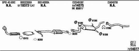 Walker MA40013 - Система випуску ОГ autocars.com.ua